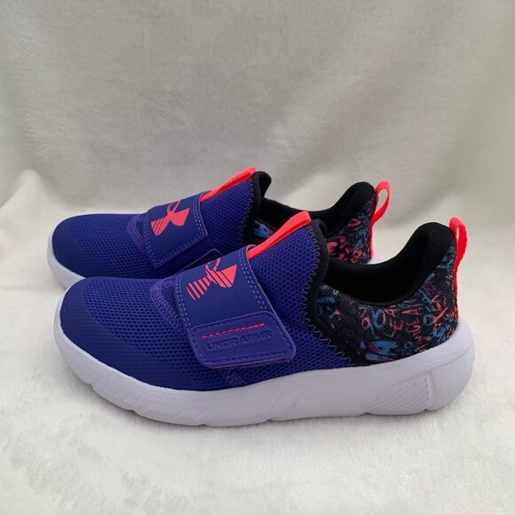 NEW Under Armour GPS Flash GLTR athletic laceless slip on sneakers - Picture 2 of 9